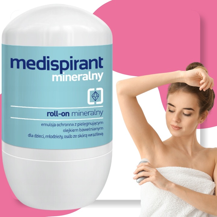 MEDISPIRANT Mineralny roll-on 40 ml Emulsja ochronna Antyperspirant w