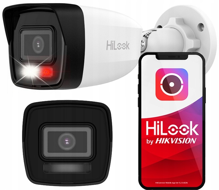 Kamera IP Zewnętrzna 3K+ 6MPx PoE HiLook by Hikvision IPCAM-B6-30DL 2.8MM