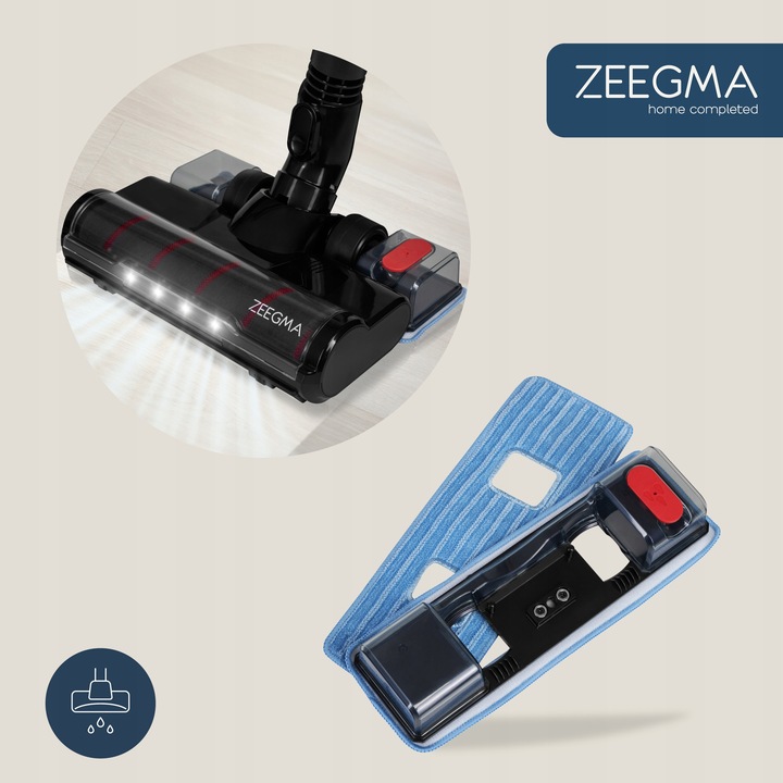 ODKURZACZ BEZPRZEWODOWY PIONOWY RĘCZNY BEZWORKOWY LEKKI MOP MOPUJĄCY 3 w 1