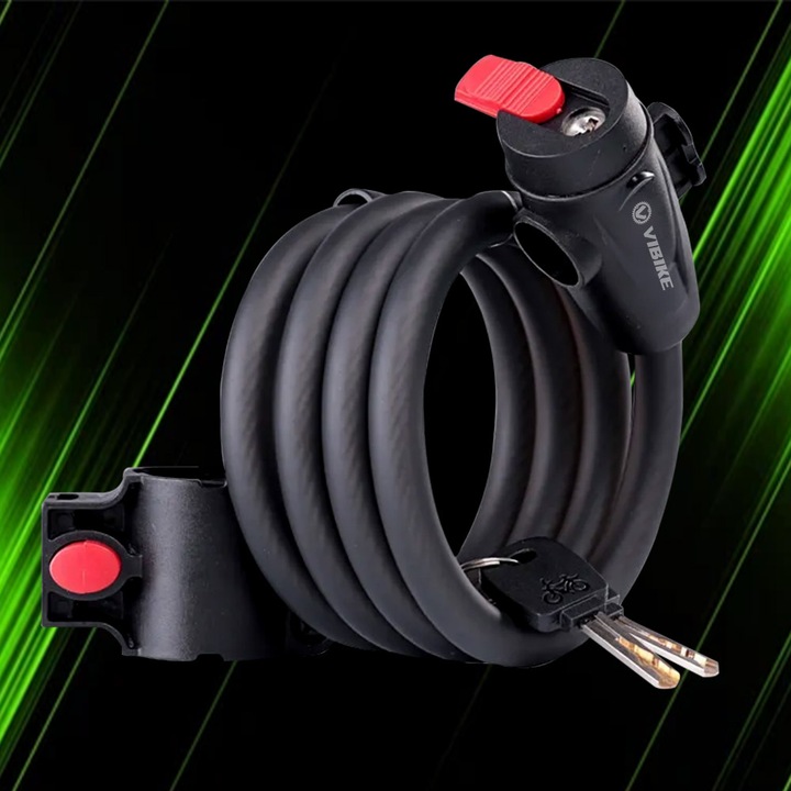 ZAPIĘCIE DO ROWERU BLOKADA ROWEROWA NA KLUCZYK MOTOR MOCNA LINKA 12MM 120CM
