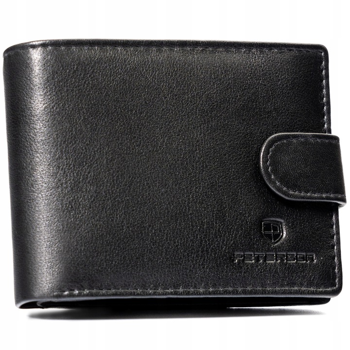 Peterson zestaw klasyczny portfel skórzany męski + brelok
