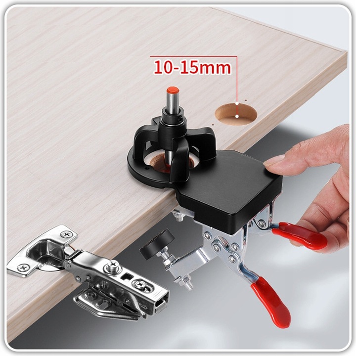 SZABLON DO WIERCENIA OTWORÓW POD ZAWIAS FREZ DO PUSZEK ZNACZNIK