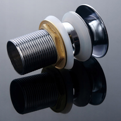 KOREK KLIK KLAK DO UMYWALKI MOSIĘŻNY UMYWALKOWY Z PRZELEWEM CHROM 1 1/4"