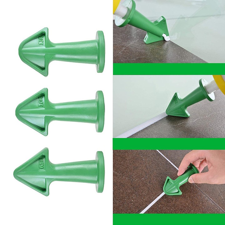 ZESTAW SZPACHELEK GUMEK KOŃCÓWEK DO SILIKONU PROFI