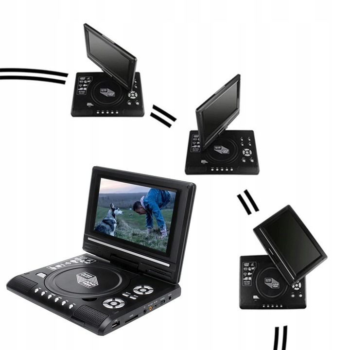 ODTWARZACZ DVD 7,8-CALOWY WYŚWIETLACZ PRZENOŚNY ODTWARZACZ DVD DLA DZIECI