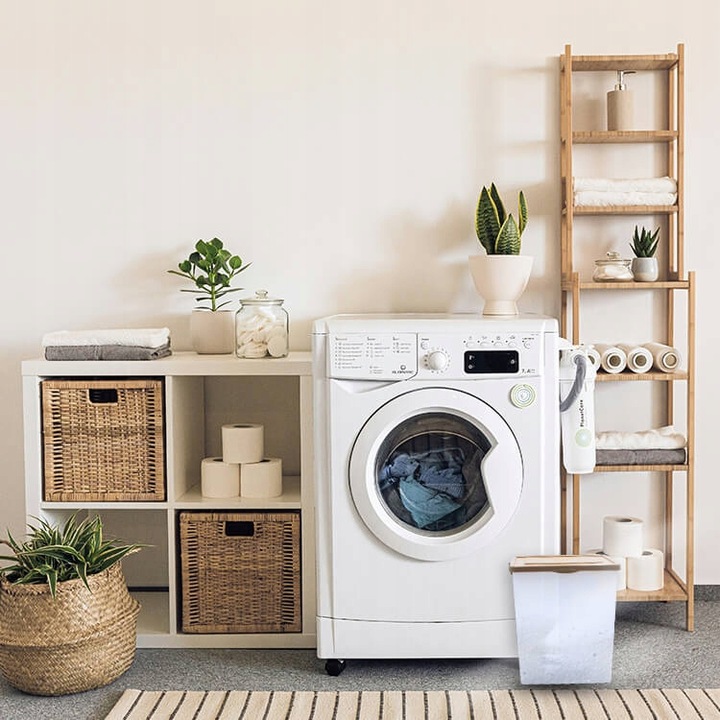 PLASTIKOWY POJEMNIK NA PROSZEK DO PRANIA NA KARMĘ Z POKRYWKĄ WIADERKO 10L