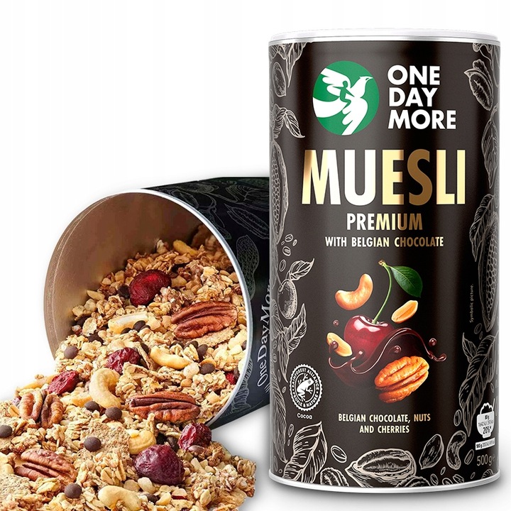 Musli Czekolada 500 g | bez cukru | 6 śniadań | One Day More