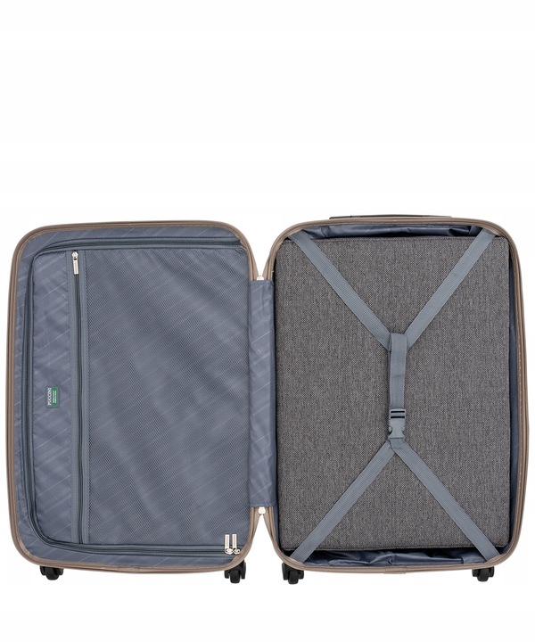 Walizka Średnia Podróżna Na Kółkach Twarda PUCCINI Szampańska ABS03B 6