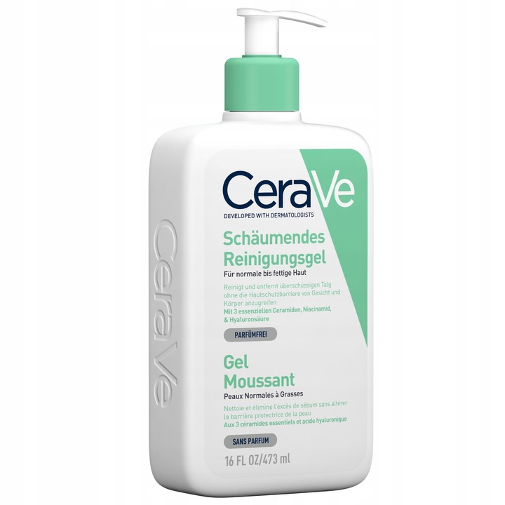 CERAVE Foaming Cleanser Oczyszczający żel do mycia ciała twarzy 473 ml