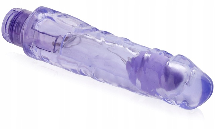 GRUBY 5,5 cm PENIS DILDO Z WIBRACJAMI ŻELOWY DONG DO CIPKI