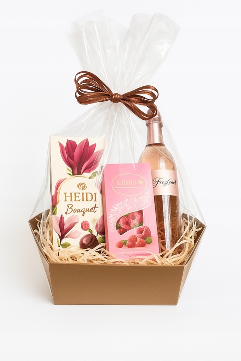 GOTOWY ZESTAW PREZENTOWY Pusty Kosz Prezentowy URODZINY BOŻE NARODZENIE