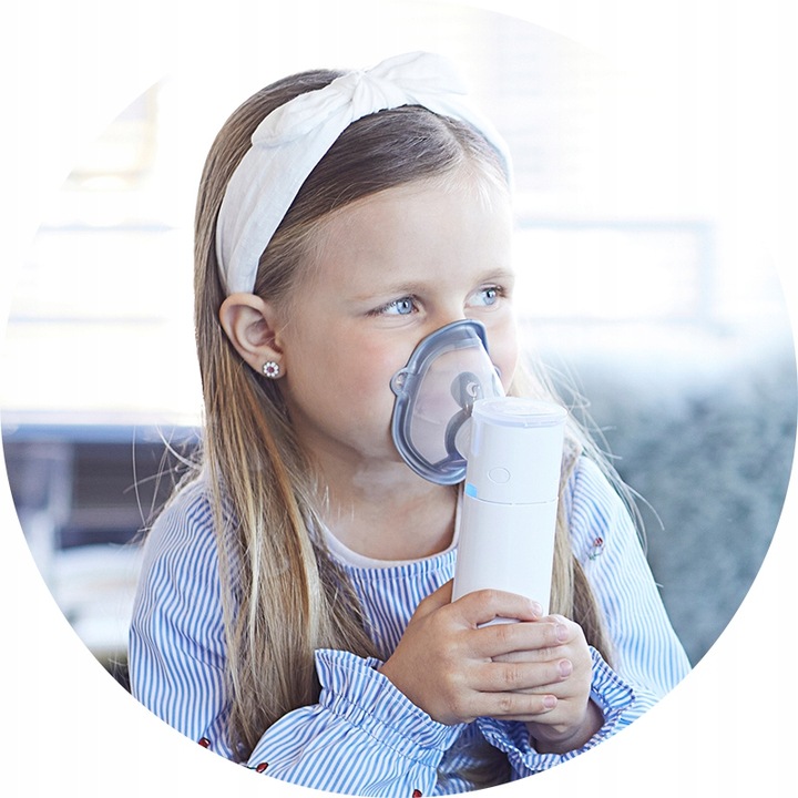 INHALATOR MEMBRANOWY SIATECZKOWY FLAEM LIGHTNEB PRZENOŚNY TRYB NOCNY CICHY