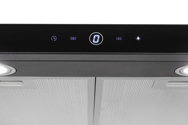 Okap pochłaniacz podszafkowy czarny dotykowy 60