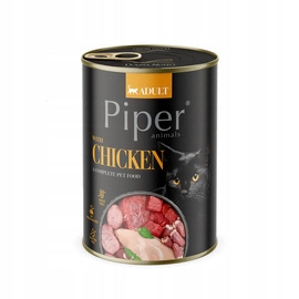 PIPER MOKRA KARMA PUSZKA DLA KOTA MIX SMAKÓW 12x400G 4 SMAKI
