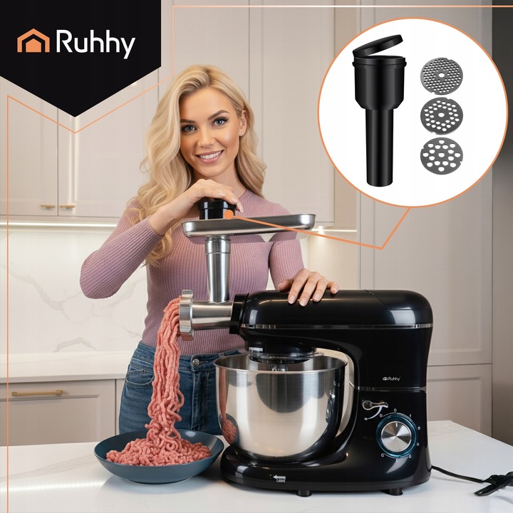 Robot Planetarny Kuchenny RUHHY z Blenderem Maszynka do Mielenia Mięsa