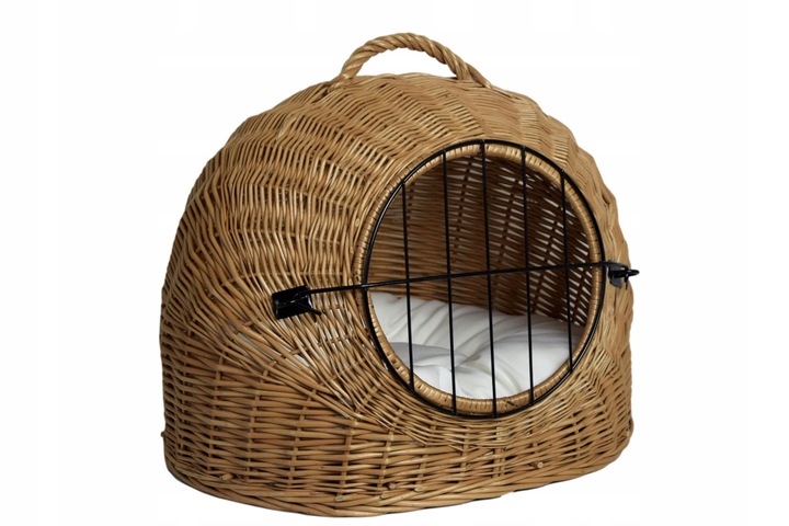 Transporter wiklinowy BUDA dla kota + poduszka