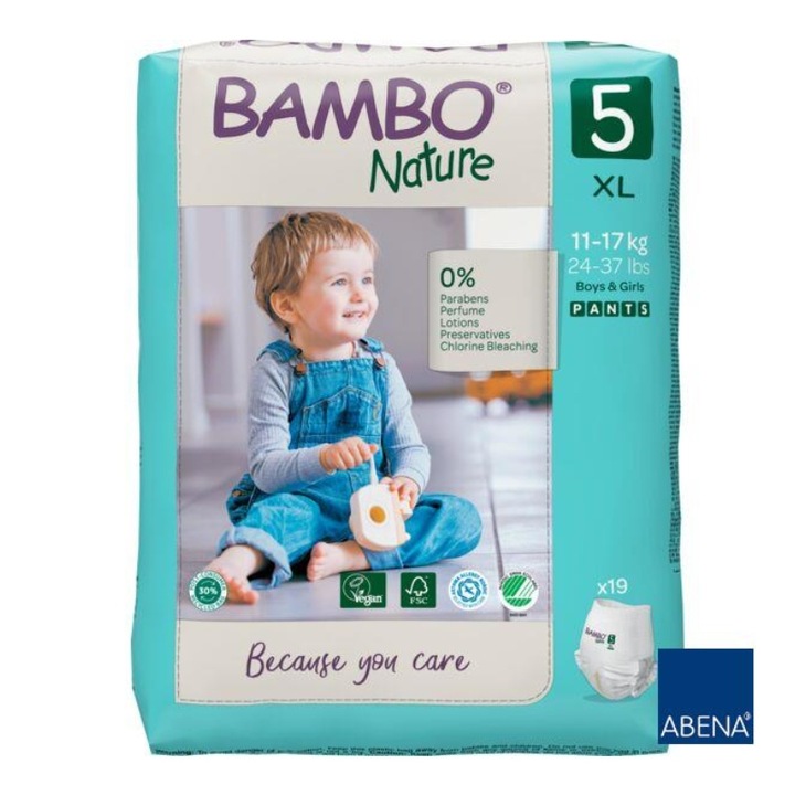 Pieluchomajtki Bambo Nature 5 Junior 11-17kg, 19 s