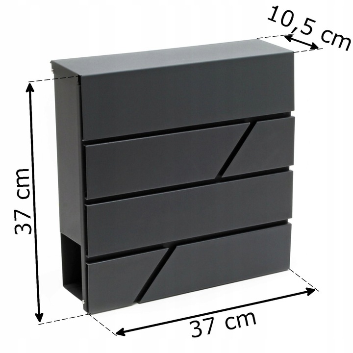 Skrzynka na Listy Pocztowa Duża A4 Pocztę Gazety Listowa do Domu