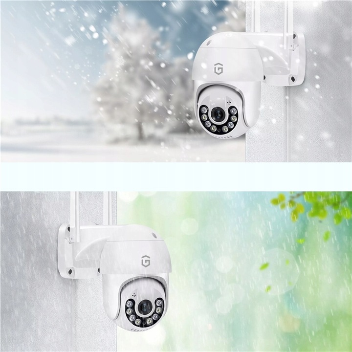 KAMERA ZEWNĘTRZNA IP WiFi OBROTOWA 8 MPX 8 MP 4K IP66 ZOOM 5X DETEKCJA