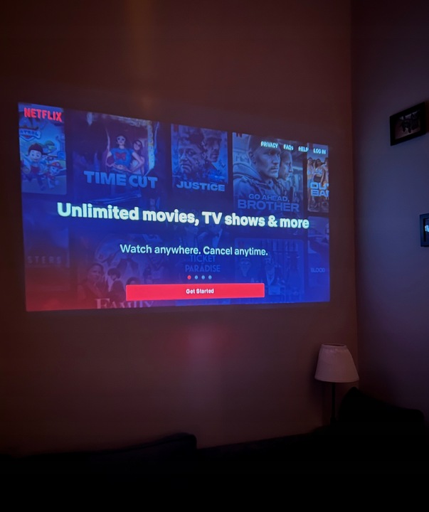 Rzutnik Projektor WiFi Pilot Android TV 130 cali 4K FULL HD HY300 PRO LED