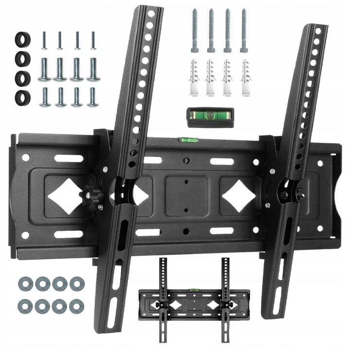 Super Mocny Uchwyt do Telewizora 25-80 cali 80kg Regulacja nachylenia