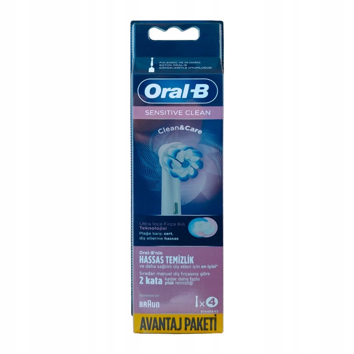 Końcówki Oral-B Sensitive Clean 4sztuki