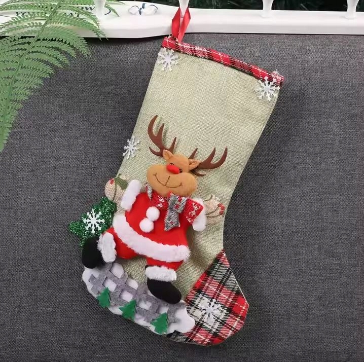 4X SKARPETA ŚWIĄTECZNA NA PREZENT Duża Ozdobna NA KOMINEK Okno Dekoracyjna