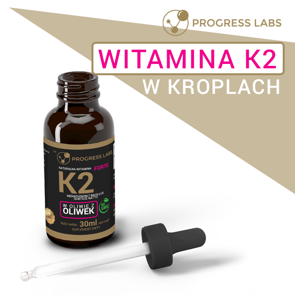 Naturalna Witamina K2 MK-7 Forte 50ug 900 Kropli