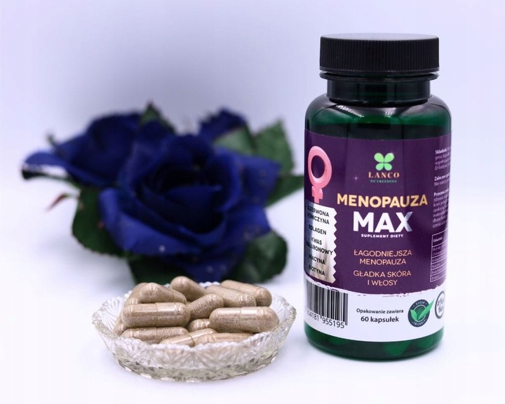 MENOPAUZA MAX PREMIUM dla dojrzałych kobiet Czerwona koniczyna Lanco 60kaps