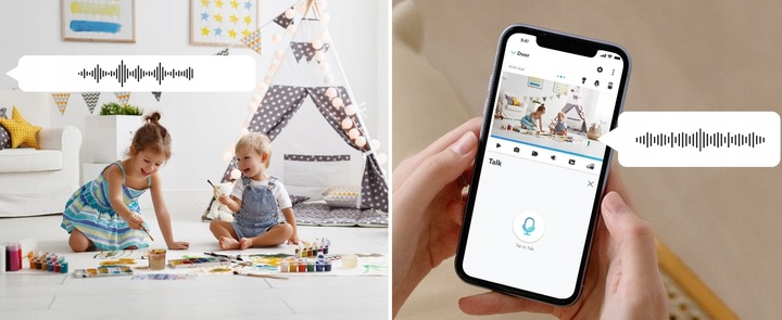 Reolink 5MP Wewnętrzna Kamera IP Obrotowa Detekcja Płaczu E Series E330