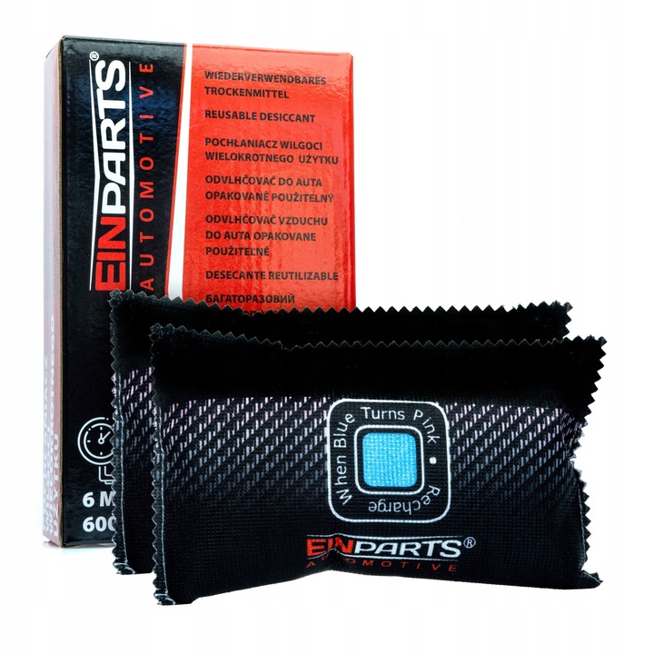 2 x POCHŁANIACZ WILGOCI DO AUTA SAMOCHODU WIELORAZOWY WSKAŹNIK ZAPEŁNIENIA