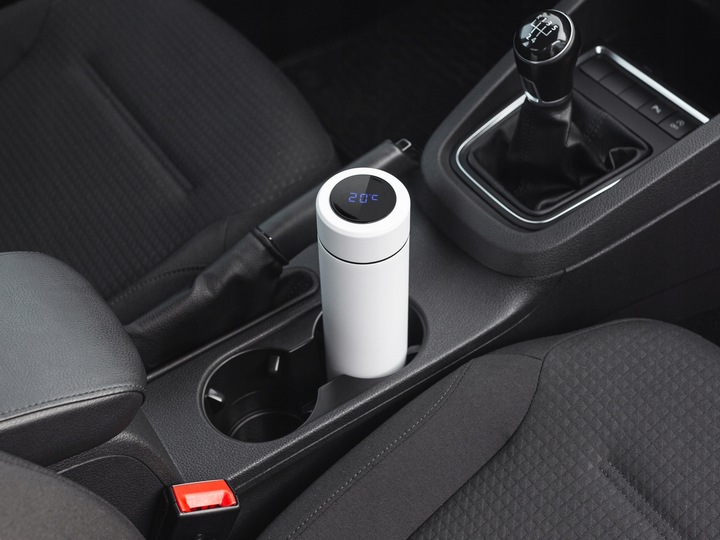 SZCZELNY TERMOS BUTELKA TERMICZNA KUBEK Z TERMOMETREM NA KAWĘ HERBATĘ SITKO