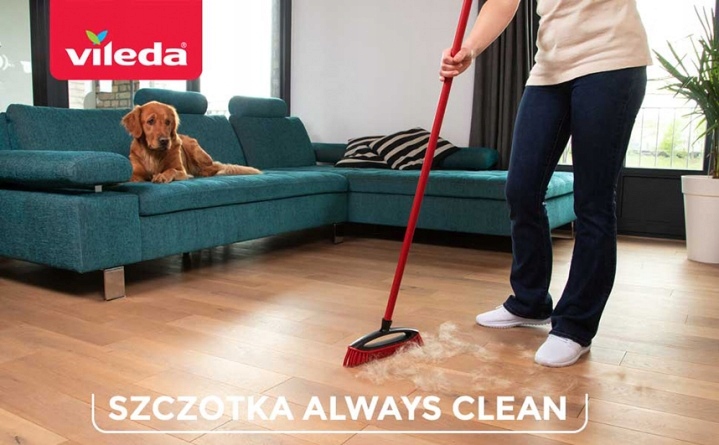 Szczotka do zamiatania sierści i włosów Always Clean Vileda Pet Pro