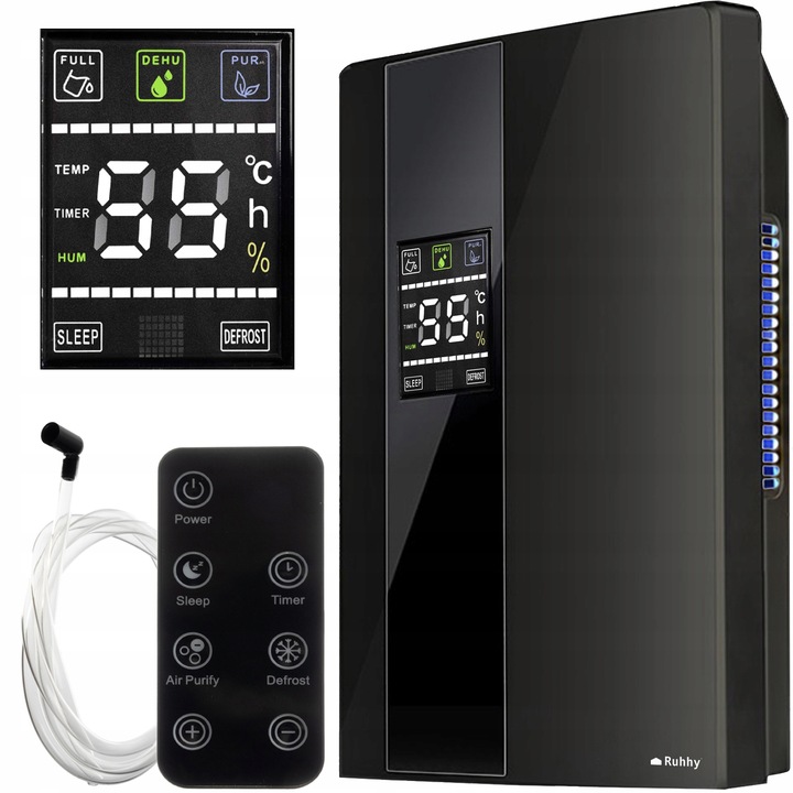 Osuszacz Powietrza Pochłaniacz Wilgoci Higrostat Oczyszczacz UV TiO2 Pilot