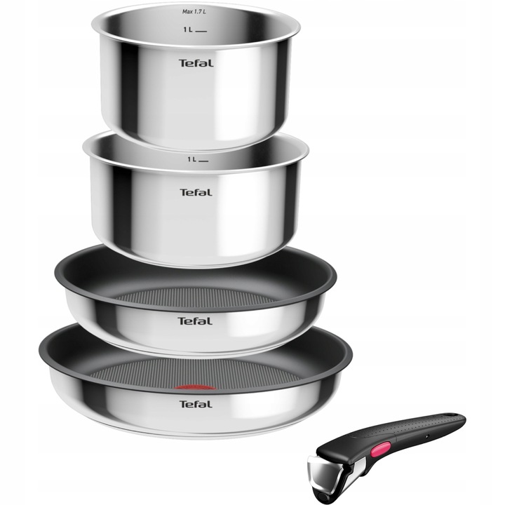 Zestaw garnków i patelni TEFAL Ingenio Cook Eat 5 el. indukcja