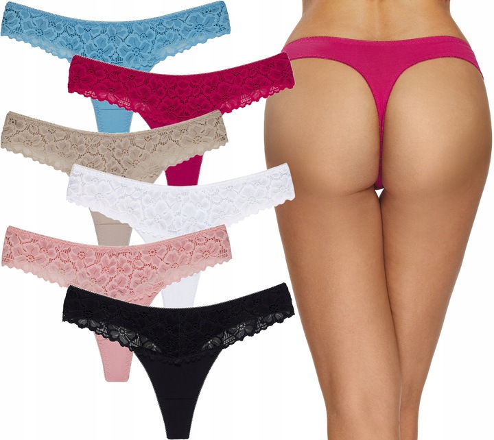 Stringi figi koronkowe bawełniane – komfortowe i eleganckie majtki damskie