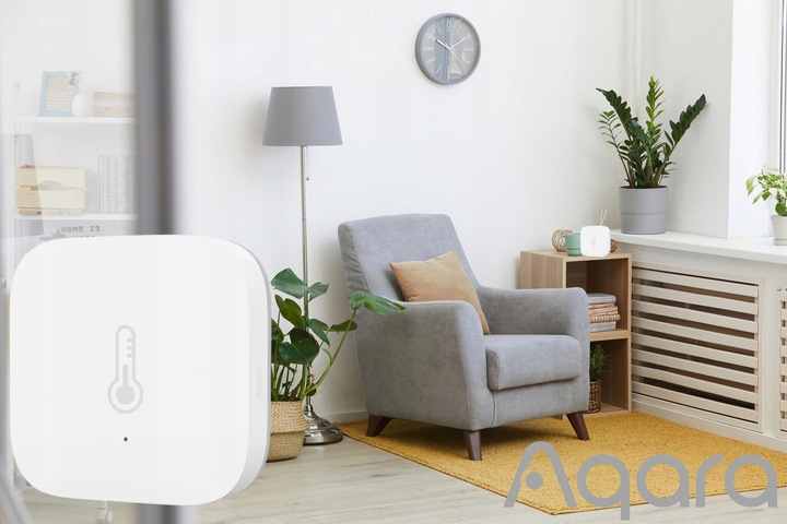 BATERYJNY CZUJNIK TEMPERATURY WILGOTNOŚCI Aqara T1 ZigBee 3.0 Apple
