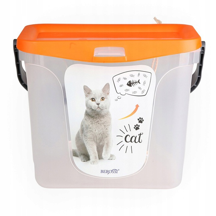 POJEMNIK NA KARMĘ KOT 6L + ŁYŻKA DO NABIERANIA