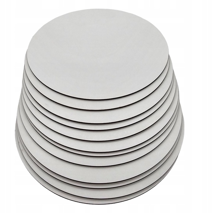 Podkłady techniczne BIAŁE sztywne podkład pod tort sztywne HDF 25cm 5szt