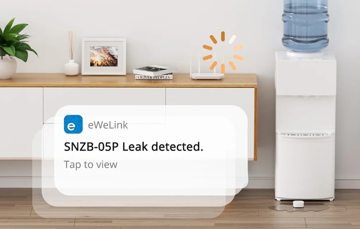 SONOFF SNZB-05P Inteligentny Czujnik Zigbee Zalania Wycieku Wody +