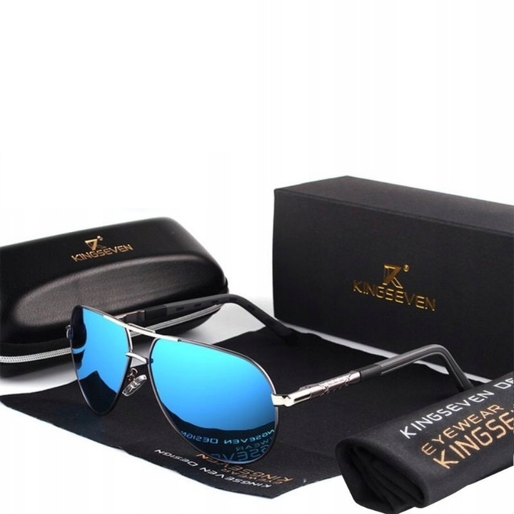 Okulary przeciwsłoneczne KINGSEVEN AVIATOR PILOTKI