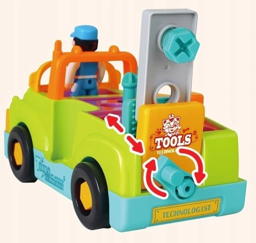 Auto samochód do rozkręcania i skręcania narzędzia zestaw prezent dzieci