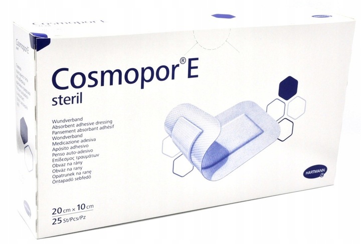Cosmopor E steril HARTMANN opatrunek jałowy 20x10 cm 25 szt.