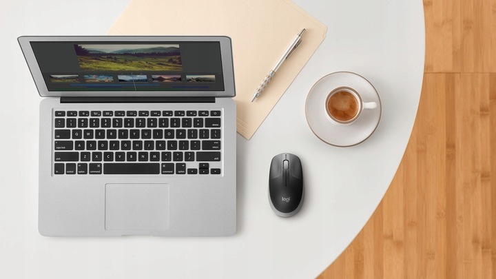 Myszka bezprzewodowa Logitech M190 Logi Czarna optyczna 1000 DPI Wygodna