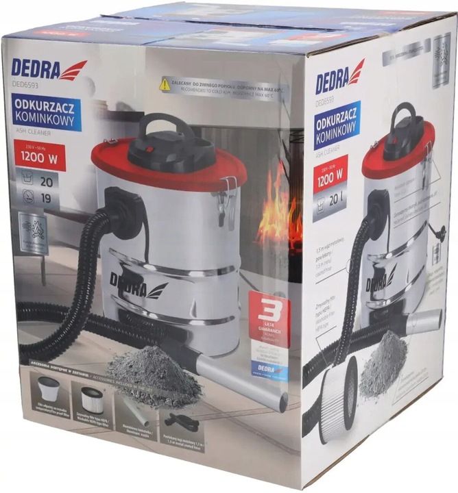 Odkurzacz do popiołu DEDRA DED6593
