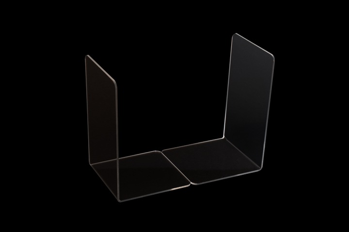 Podpórki do książek Stojak Plexi Przezroczyste 6 szt. grubość 3mm