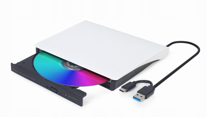 Napęd CD-R/DVD-ROM/RW zewnętrzny USB 3.0 USB-C 3.1 nagrywarka ODTWARZACZ
