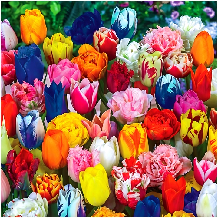 TULIPAN MIX MIESZANKA KOLORÓW cebulki 100 szt. + PREZENT
