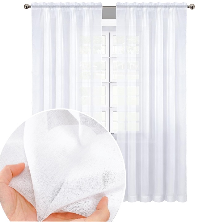 FIRANA GOTOWA 300x250 BIAŁA TAŚMA TUNEL ŻABKI WOAL