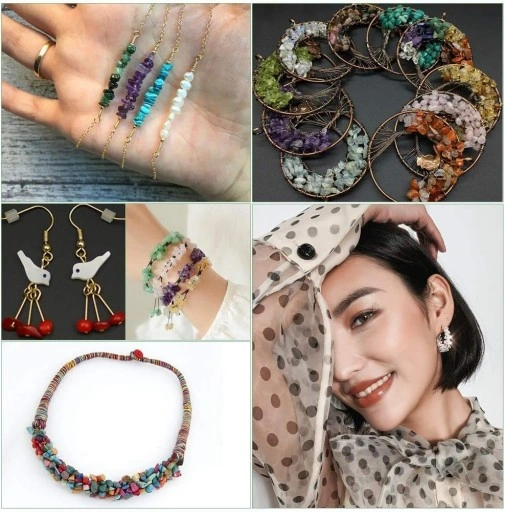 ZESTAW DO ROBIENIA BIŻUTERII BRANSOLETEK BIZUTERIA Z KAMIENI 1323 elementy